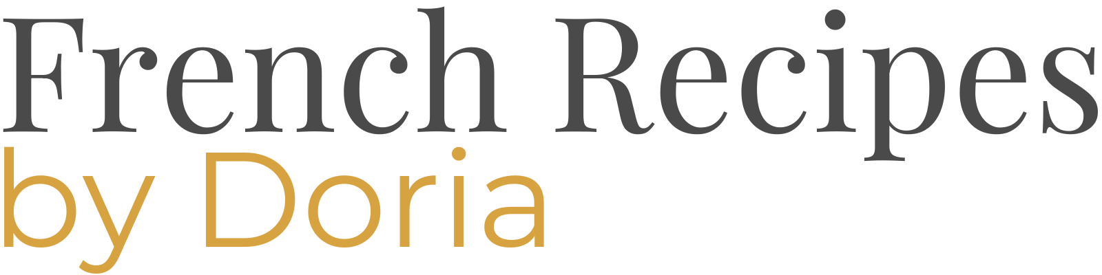 French Recipes by Doria