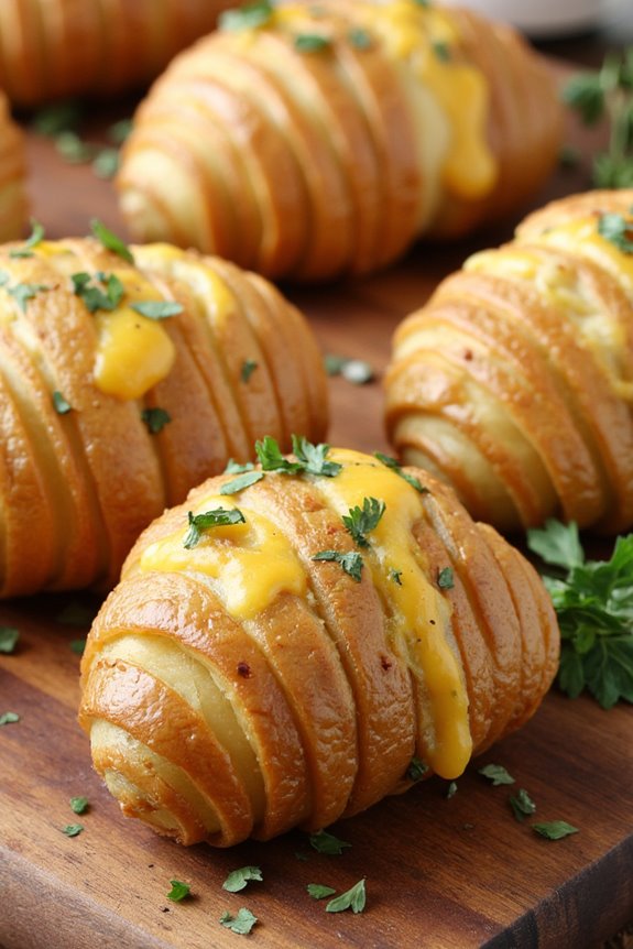 accordion style baked potatoes