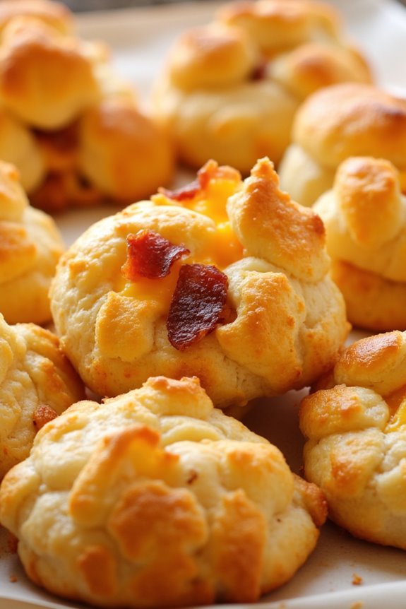 bacon cheddar cheese puffs