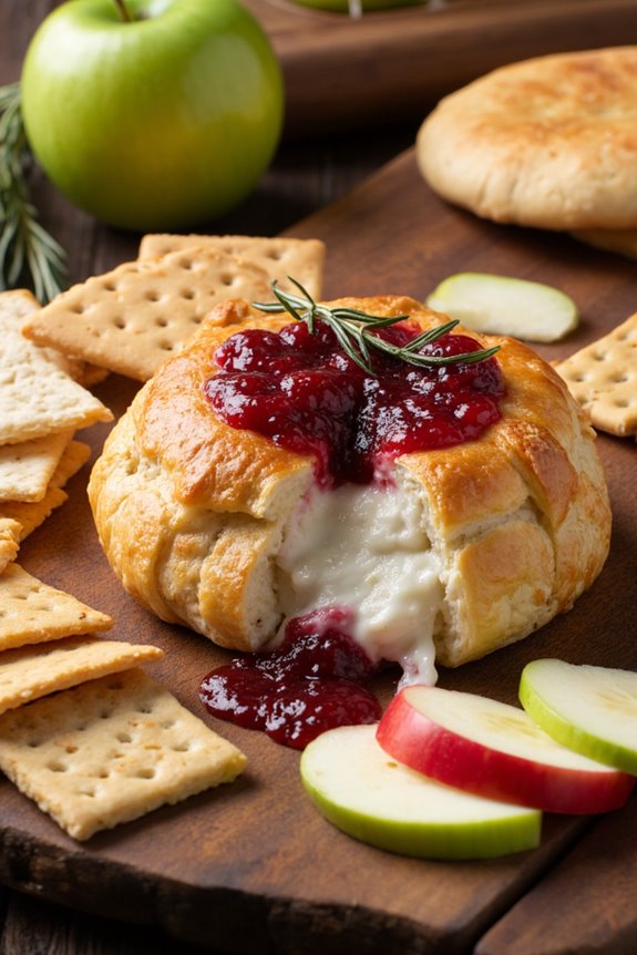 baked brie with jam