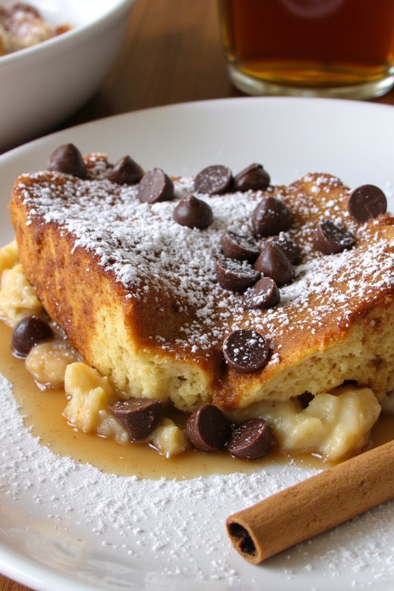 baked chocolate chip casserole