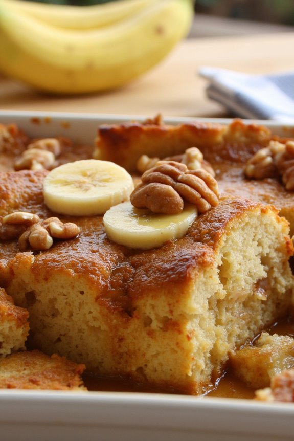 banana bread casserole delight