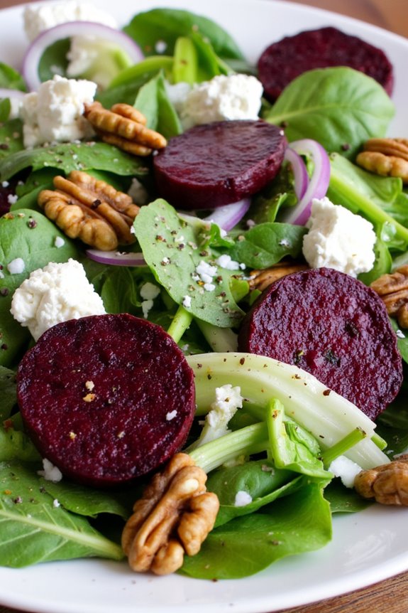 beets goat cheese salad