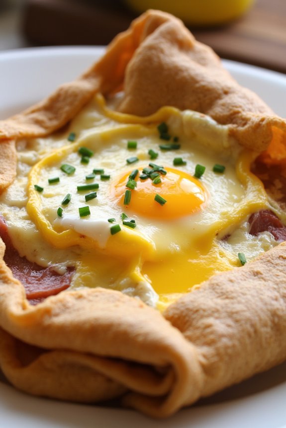 buckwheat crepes with fillings