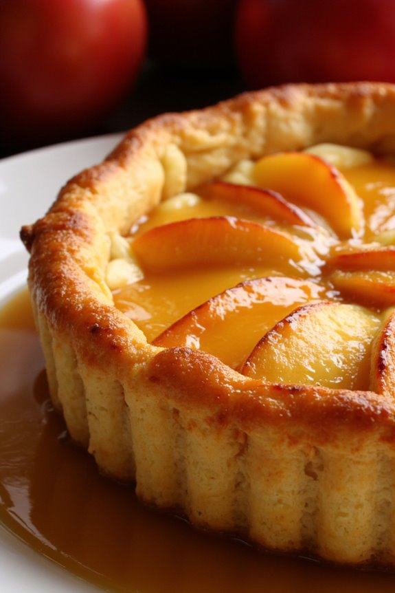 caramelized apple upside down tart