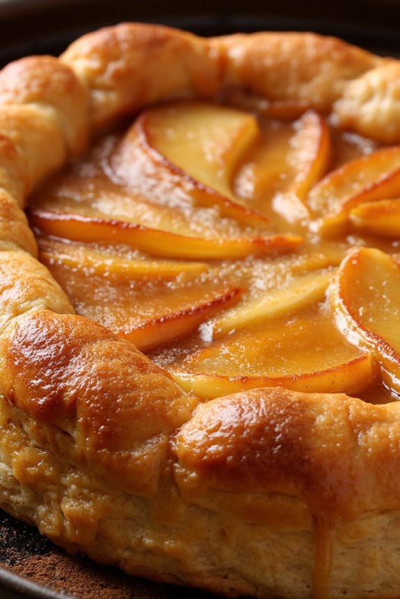 caramelized apple upside down tart
