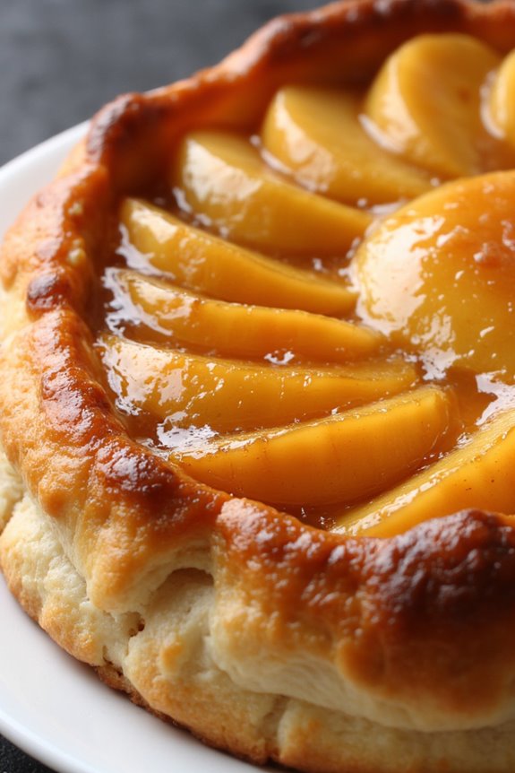 caramelized apple upside down tart