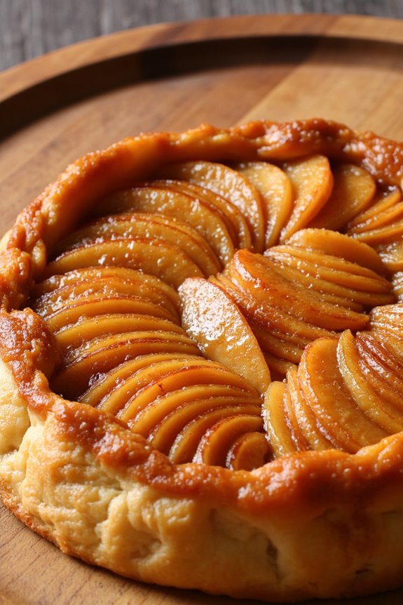caramelized apple upside down tart