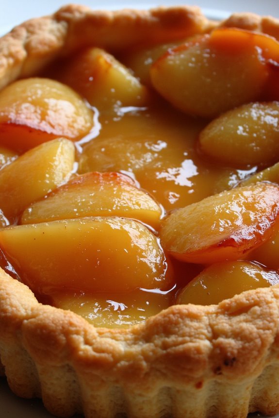 caramelized apple upside down tart