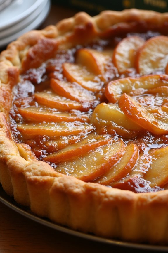 caramelized apple upside down tart