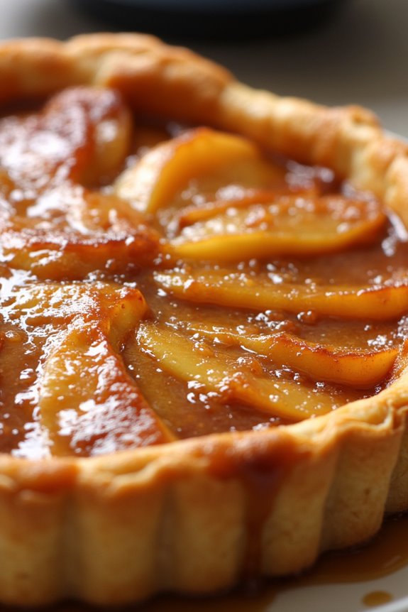 caramelized apple upside down tart