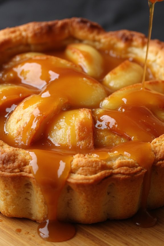 caramelized apple upside down tart