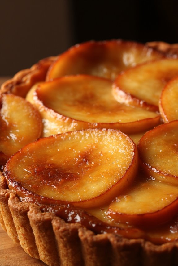 caramelized apple upside down tart