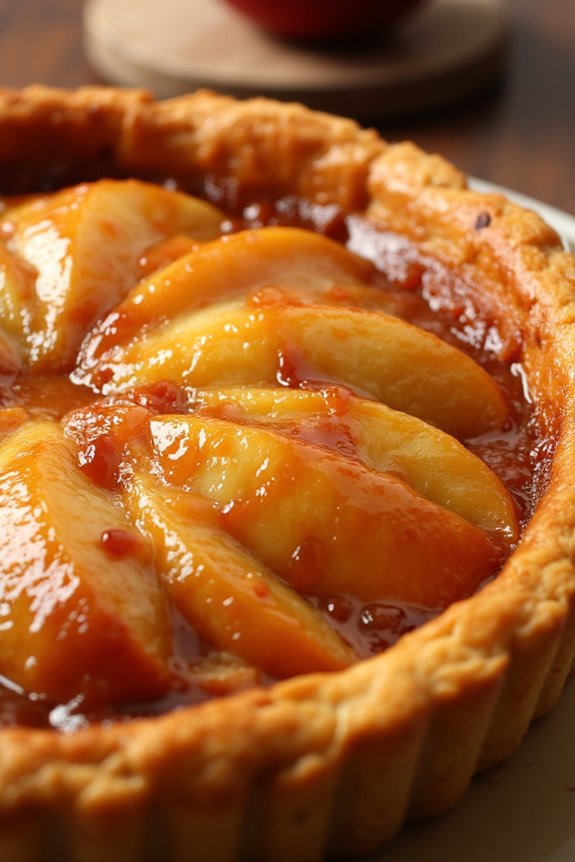 caramelized apple upside down tart