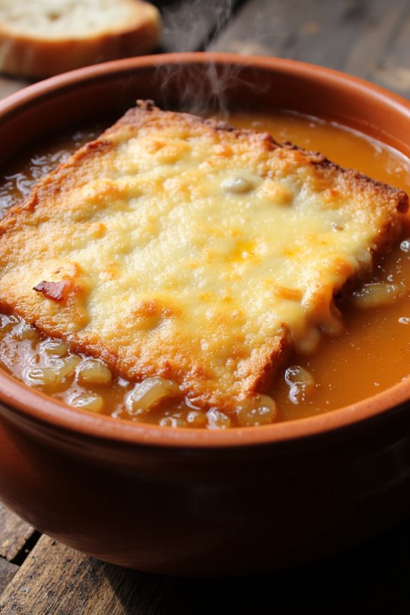 caramelized onions cheesy comfort