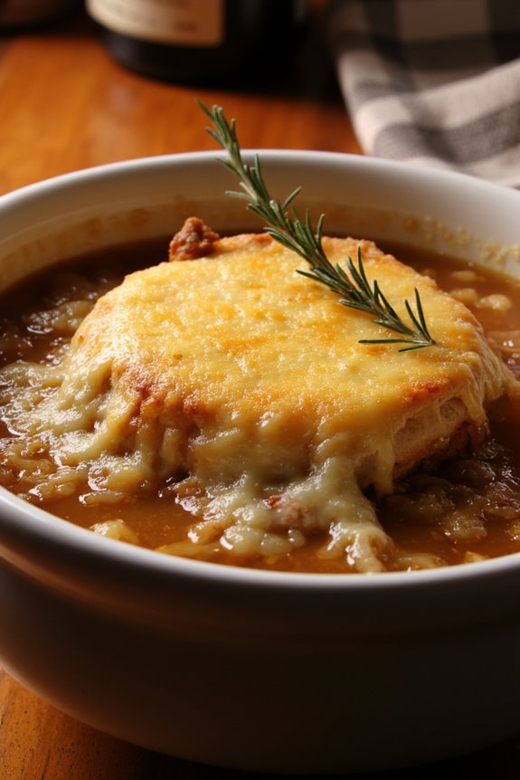 caramelized onions savory broth