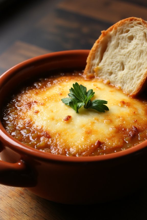 caramelized onions savory broth