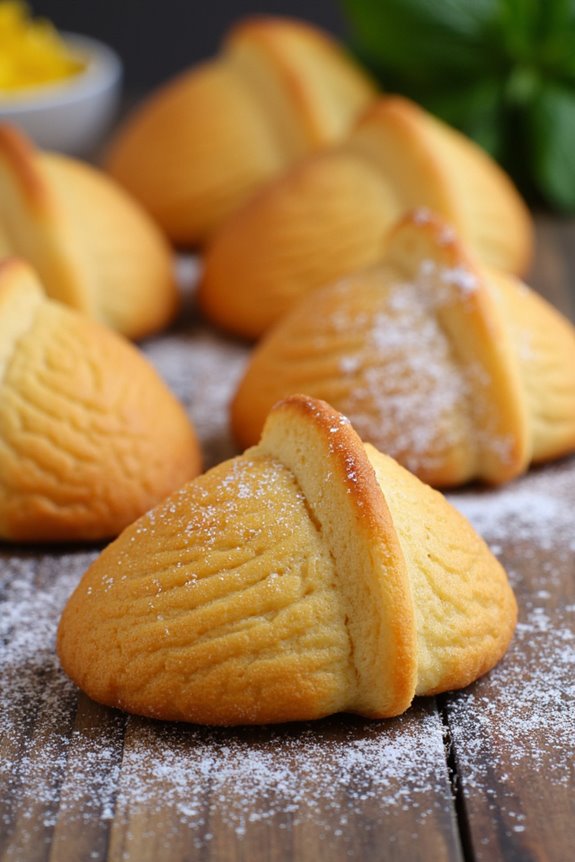 charming french shell cakes