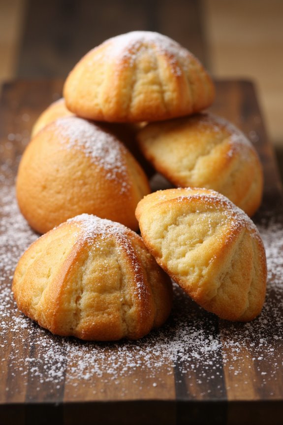 charming shell shaped sponge cakes