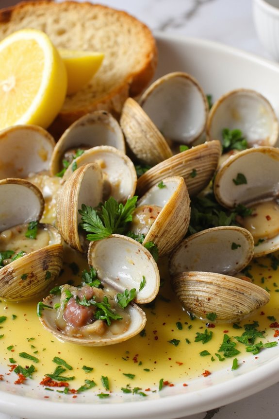 clams with garlic butter