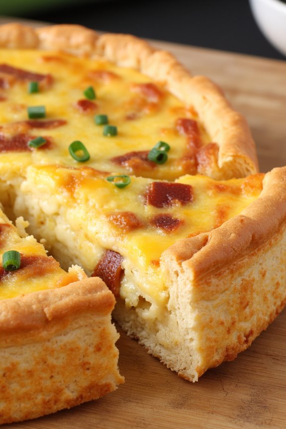 classic creamy bacon tart