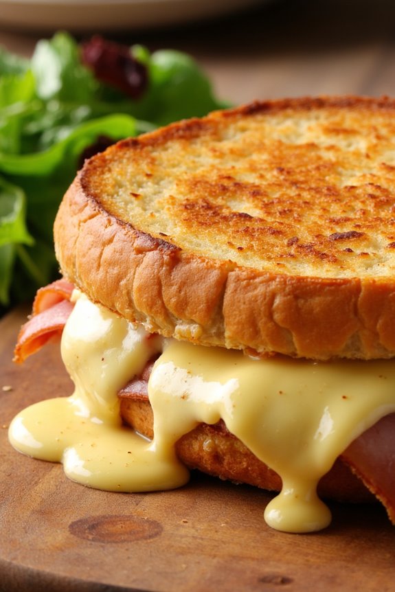 classic french melted sandwich