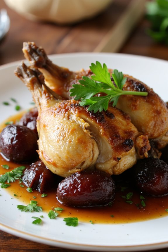 classic french quail dish