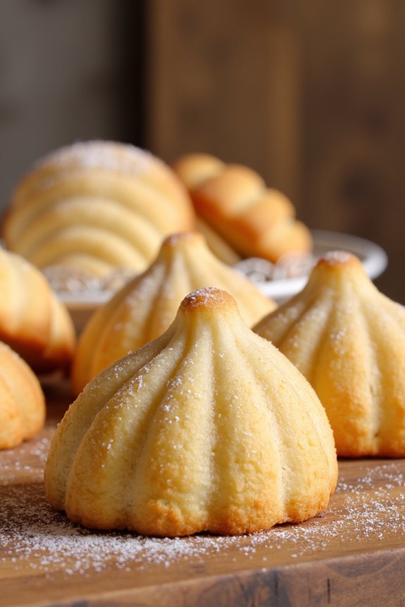 classic french shell shaped cakes