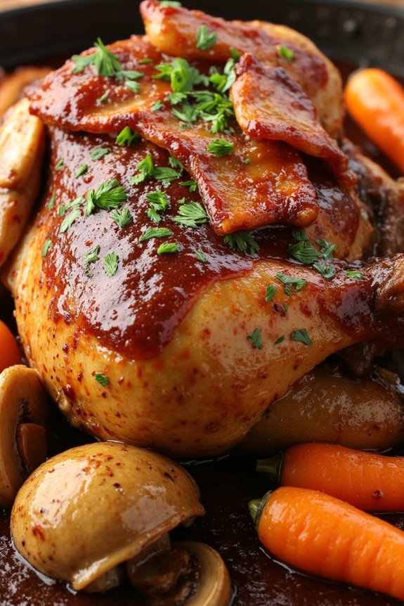 classic french wine braised chicken