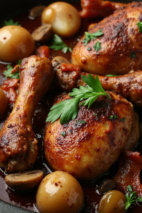 classic french wine dish