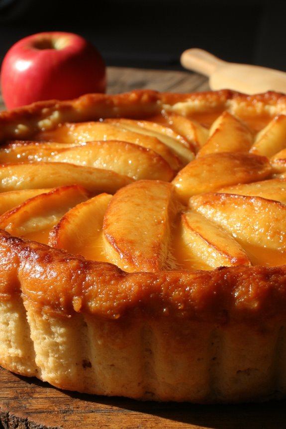 classic upside down apple tart