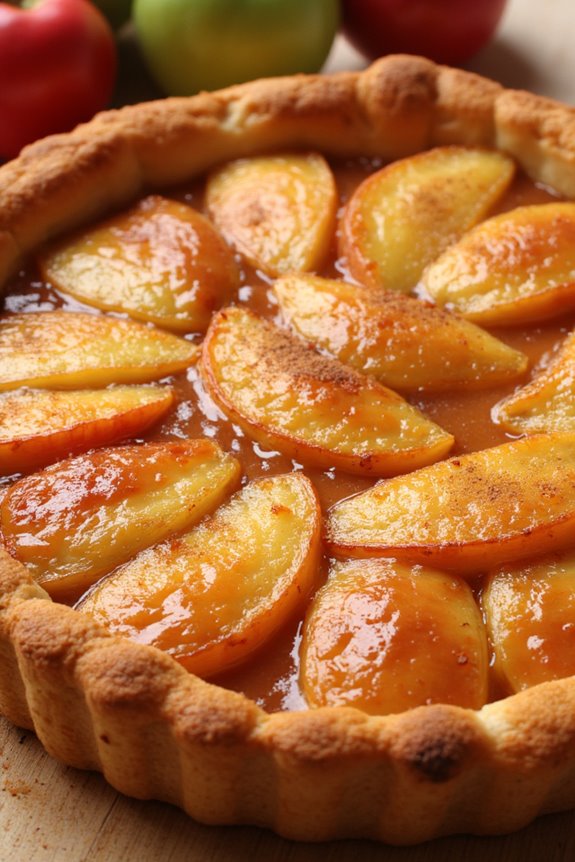 classic upside down apple tart