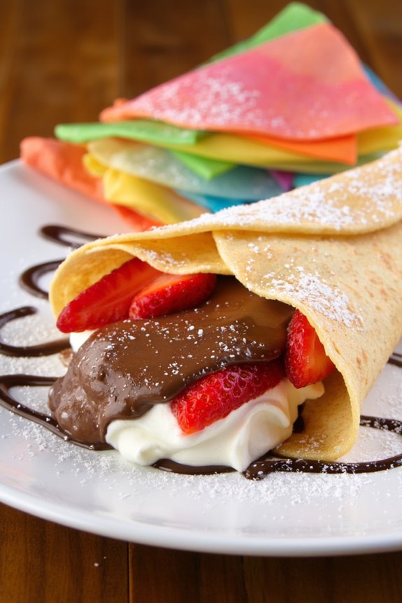 colorful crepes for creativity