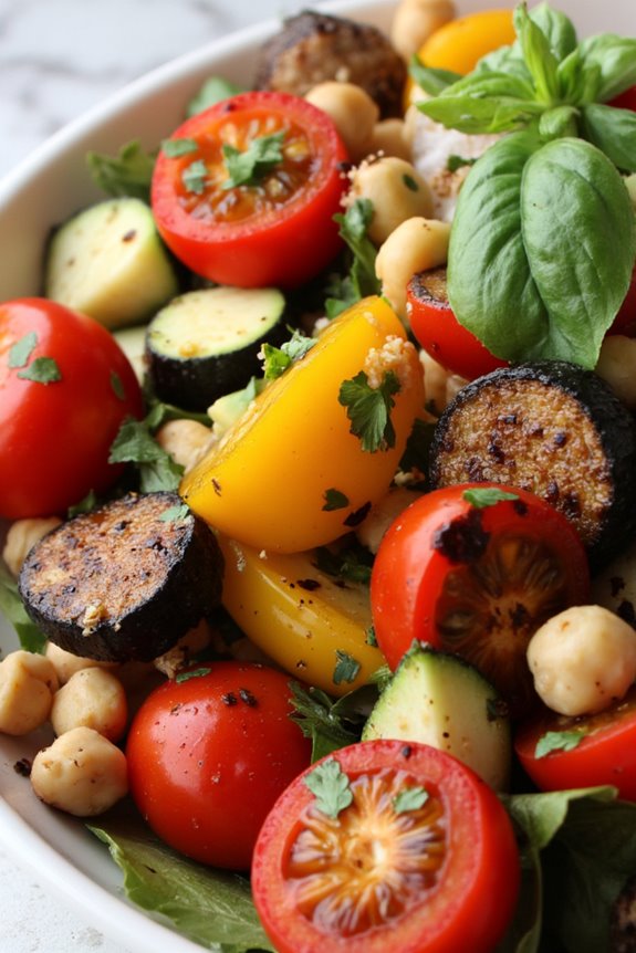 colorful fresh vegetable salad