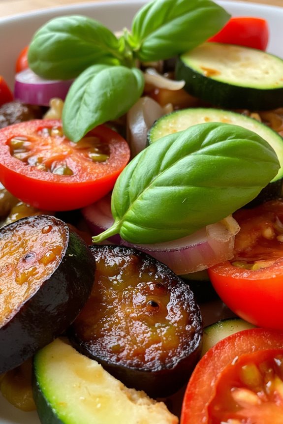 colorful summer vegetable dish