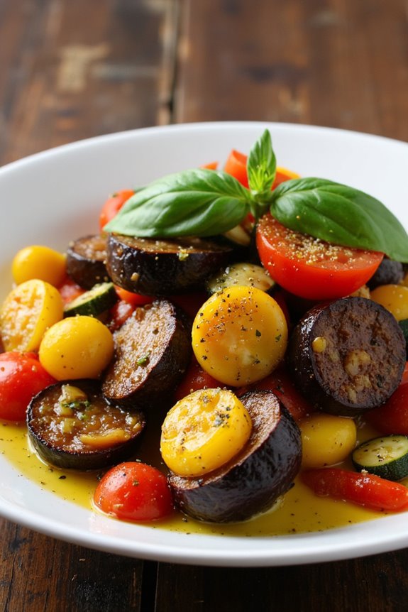 colorful summer vegetable dish