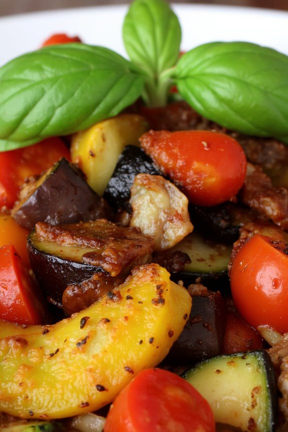 colorful summer vegetable stew