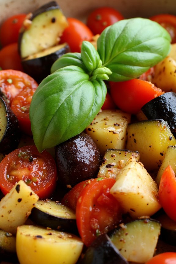 colorful vegetable medley dish