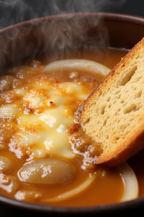 comforting caramelized onion soup