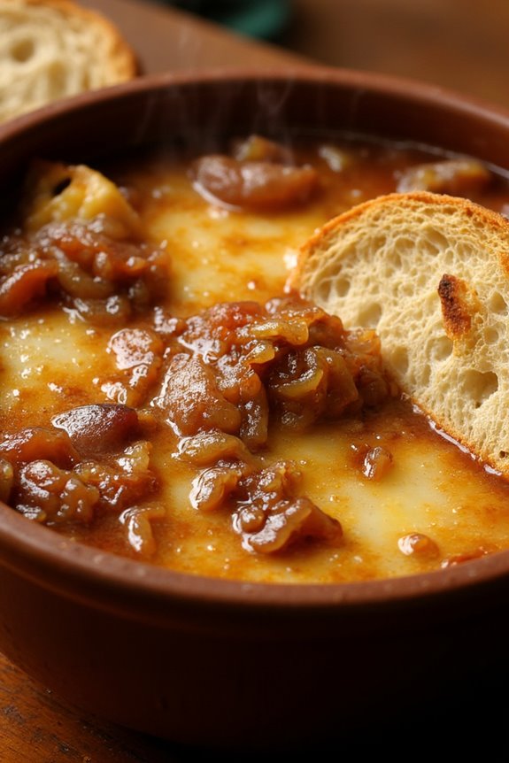 comforting caramelized onion soup