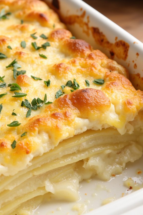 comforting cheesy potato casserole