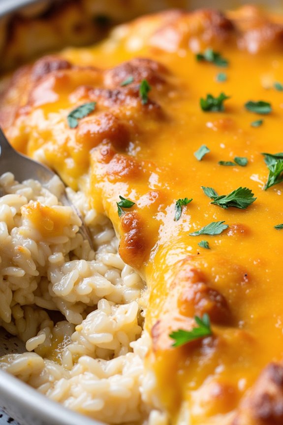 comforting chicken onion casserole