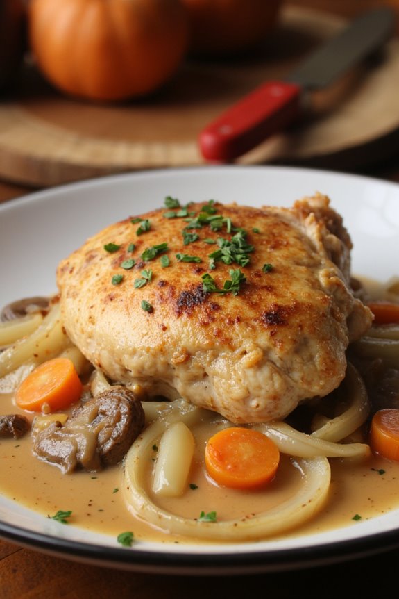 comforting creamy chicken stew