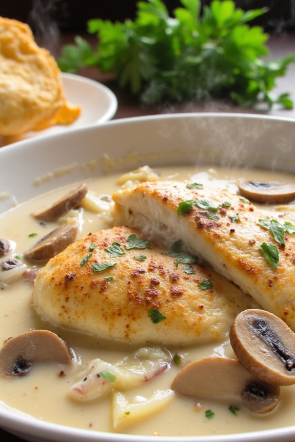 comforting creamy chicken stew