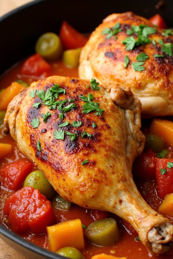comforting rustic chicken stew