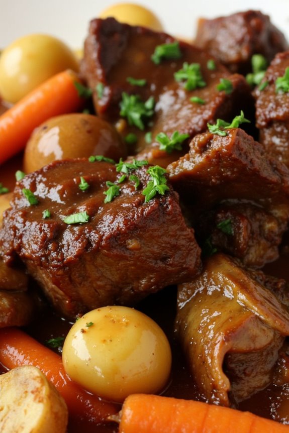 comforting slow cooked beef stew