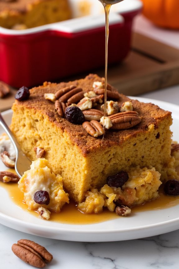 cozy pumpkin spice breakfast casserole