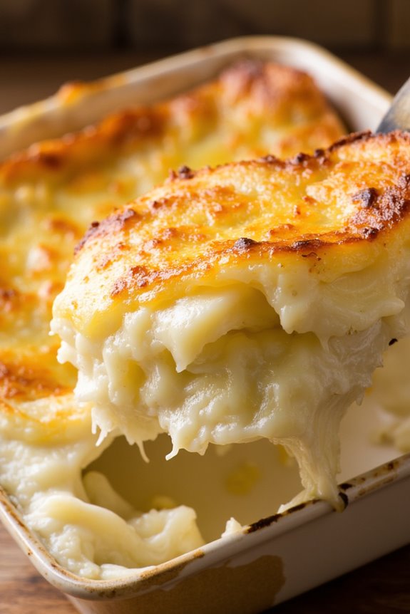 creamy cheesy potato gratin