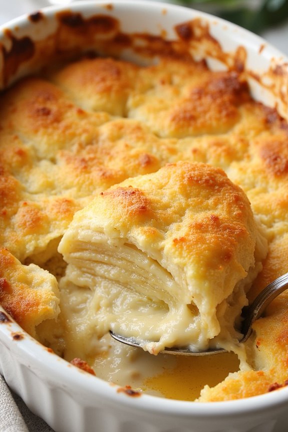 creamy cheesy potato layers