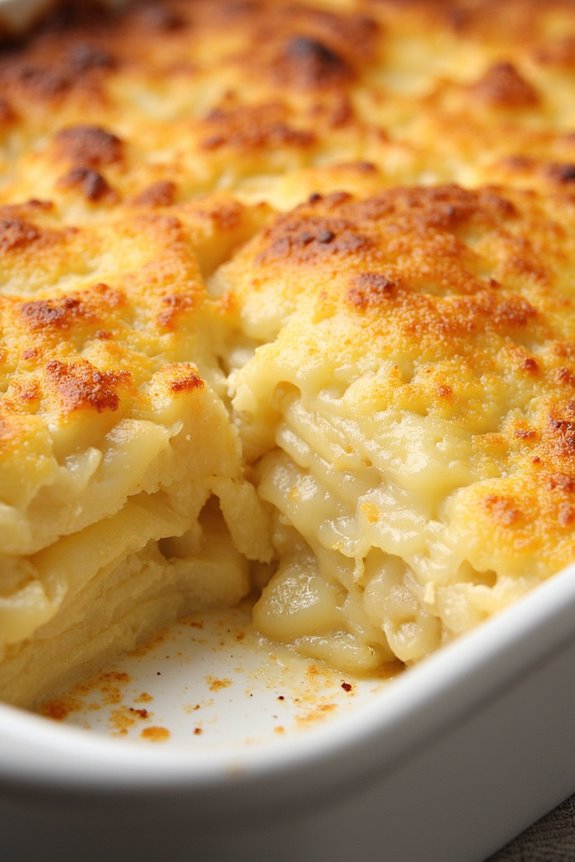 creamy comforting potato gratin